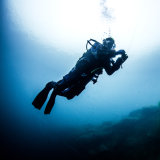 Diver Ascending on the Wall 